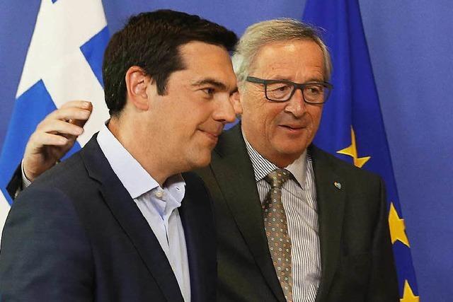 Zwischenlsungen fr Griechenland? Tsipras in Brssel