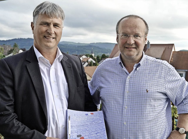 Die beiden Ortenberger Macher der Gede... Brkle (rechts) und Winfried Wagner.   | Foto: Harald Rudolf