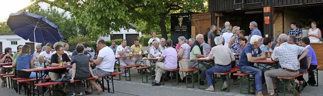 Auf groe Resonanz stie der erste Wintersweiler Dorfhock.  | Foto: Reinhard Cremer