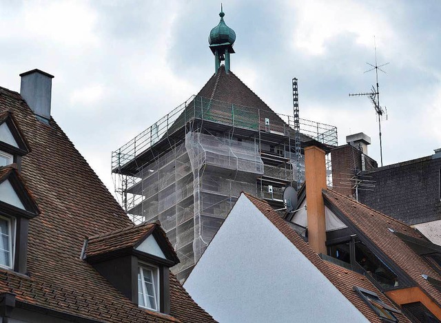 Das Schwabentor ist eine Sehenswrdigk...Stadt &#8211; und eine Dauerbaustelle.  | Foto: Michael Bamberger