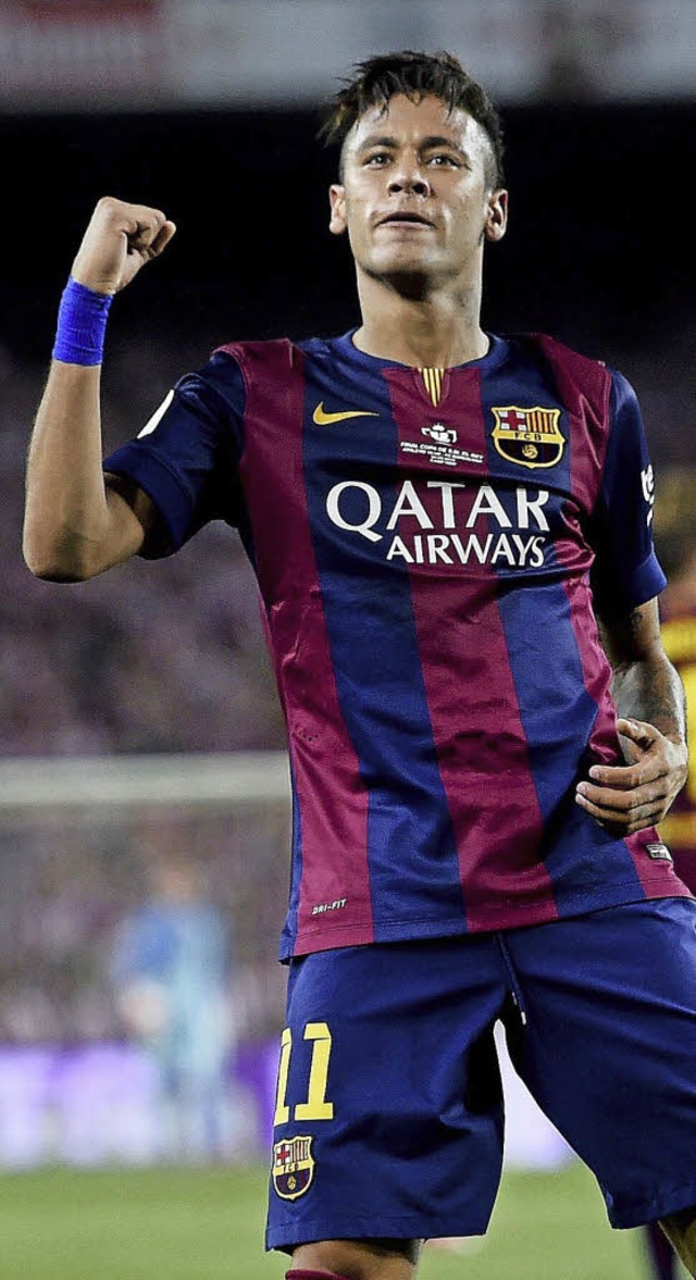 Hlt Lionel Messi fr ein Genie: Der Brasilianer Neymar   | Foto: afp