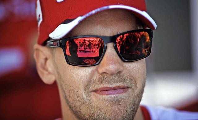 Der Blick des Jgers: Sebastian Vettel  | Foto: dpa
