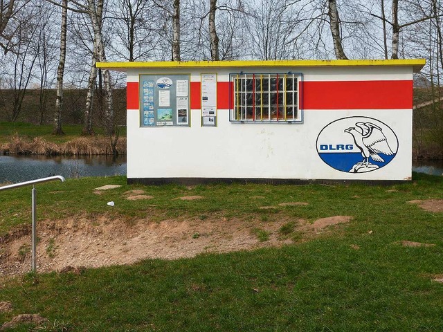 Die Wachstation der DLRG Kndringen am Badesee.  | Foto: Aribert Rssel