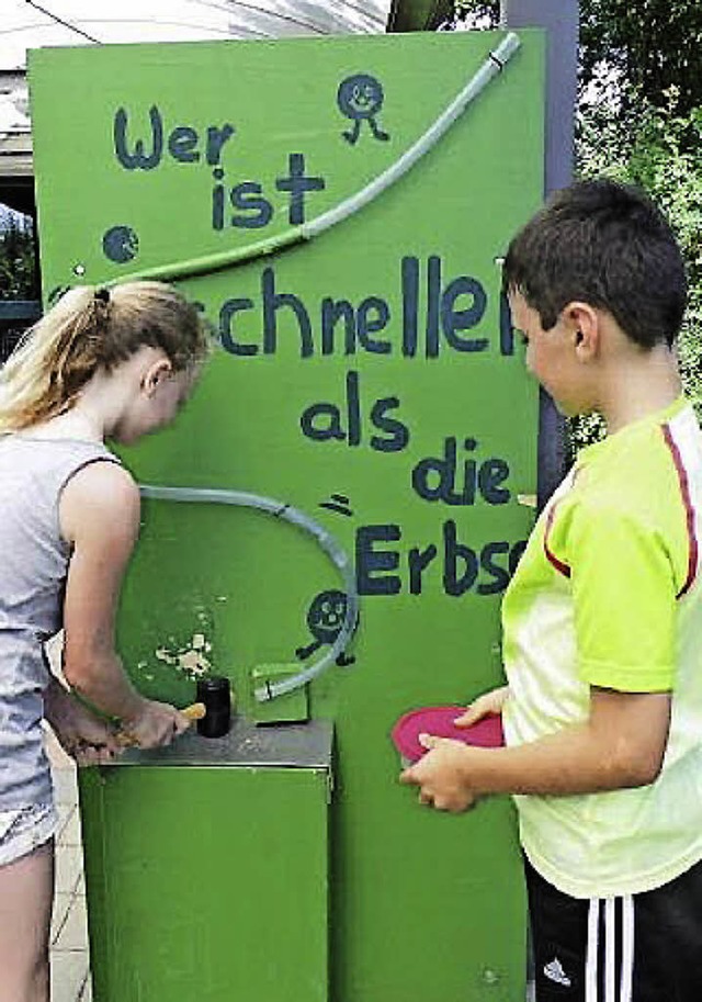 Reaktionsvermgen war gefragt  beim Kinderprogramm zum Luttinger Frhling.  | Foto: Axel Kremp
