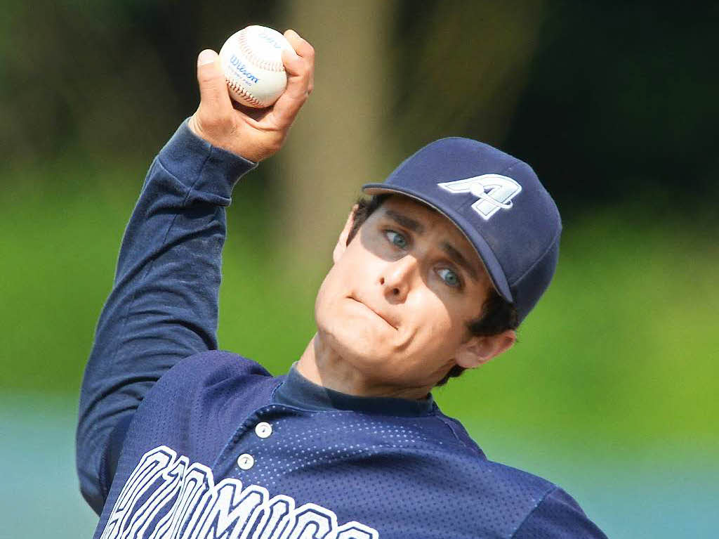 Pitcher Aaron Vick zeigte im zweiten Spiel eine Klasse-Leistung.