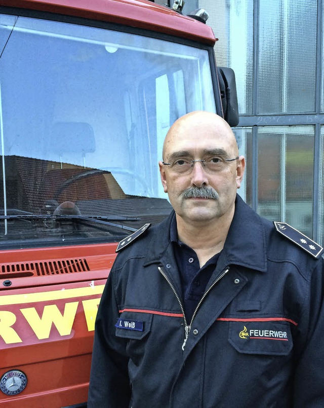 Feuerwehrmann mit Leib und Seele: Karl...t und Stadtbrandmeister in Kenzingen.   | Foto: Privat