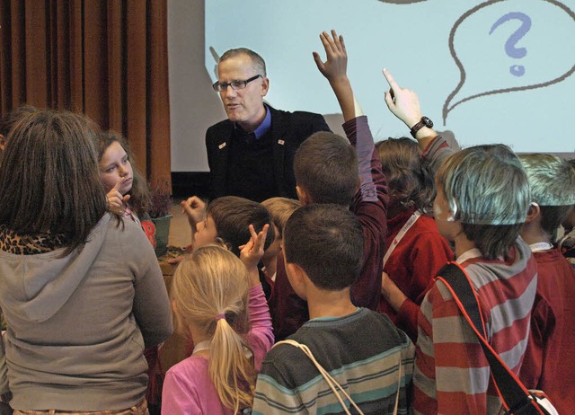 Bei den Vorlesungen der Kinderuni Hoch...ind die Kinder stets mit Eifer dabei.   | Foto: Archivfoto: Karin Steinebrunner