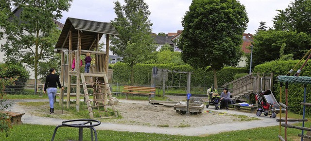 Gute Noten gibt es fr den Spielplatz am Dorfbach<ppp> </ppp>  | Foto: fotos: sandra decoux-kone