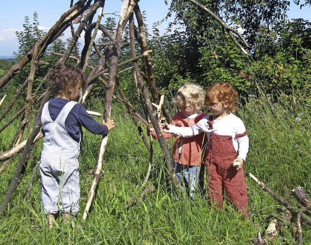 Ein Naturkindergarten soll in Bad Kroz...ei der Kinderbetreuung  zu berwinden.  | Foto: pRIVAT