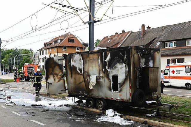 Stromaggregat verursacht Lkw-Brand in Zhringen