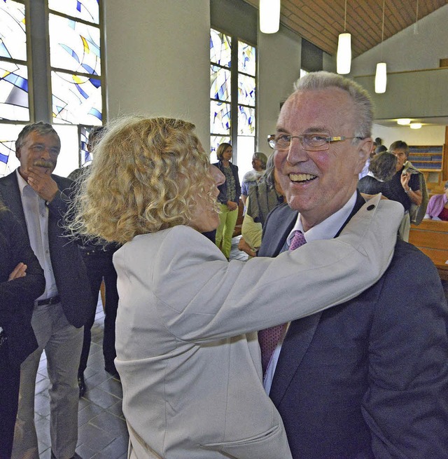 In der Anstaltskirche der Justizvollzu... der Verabschiedung in den Ruhestand    | Foto: Michael Bamberger