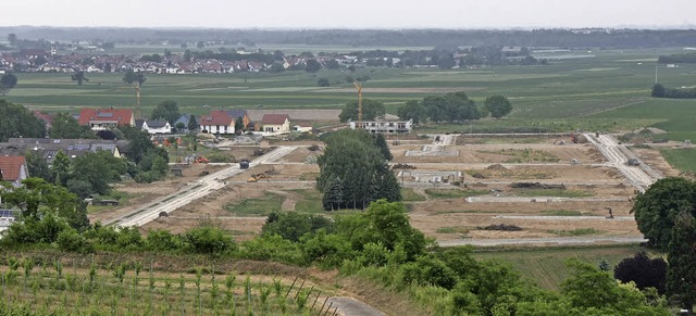 Das Neubaugebiet &#8222;Dritte Strecke...ge stehen bereits in den Startlchern.  | Foto: Martin Wendel