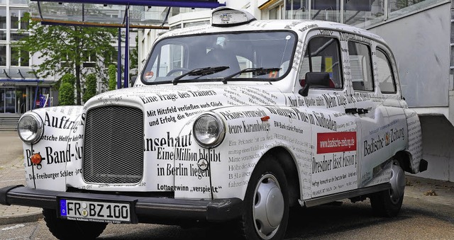 Das London-Taxi der BZ bietet ein spezielles  Fahrgefhl.   | Foto: Thomas Kunz