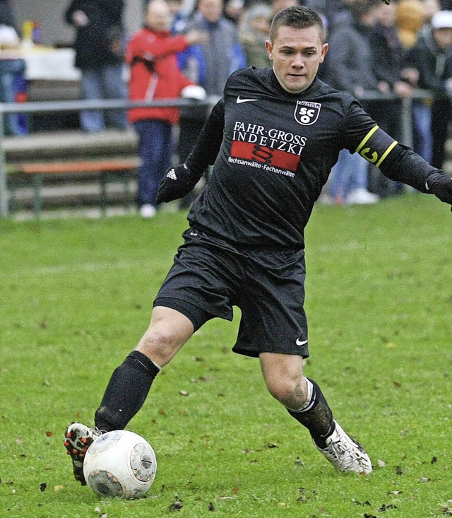 Waldemar Kraus traf zum wichtigen 0:1 in Wolfach.   | Foto: Archivfoto: A. Bu