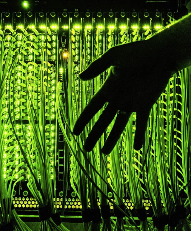 Glasfaser soll dem Internet auf dem Wald Beine machen.  | Foto: dpa