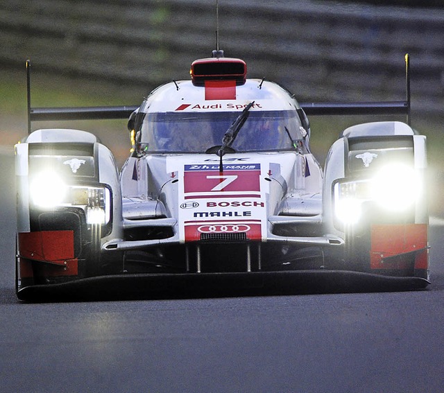 Licht ist ein Muss in Le Mans &#8211; ...di von Dreifachsieger Andr Lotterer.   | Foto: AFP