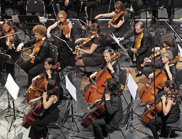 Der Klangeindruck des Orchesters ist berwltigend.   | Foto: Peter Heck