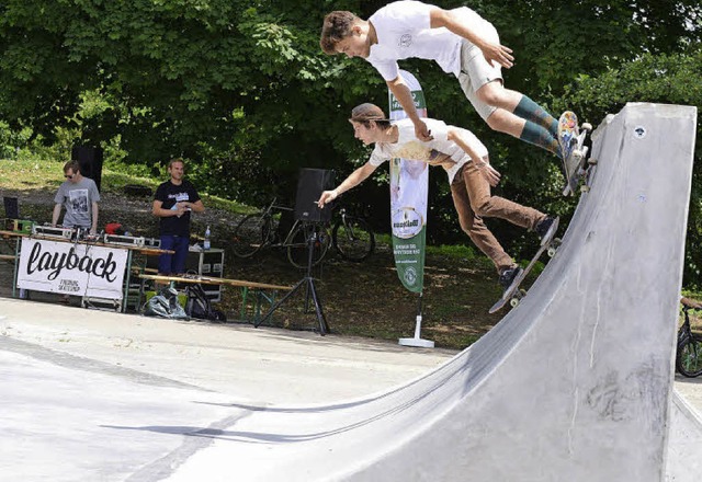 Noch funktionstchtig ist die Viertels...tange fehlt. Und das nach einem Monat.  | Foto: Rita Eggstein