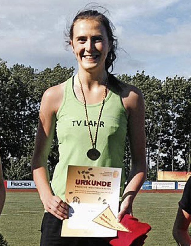 Lea May, Siegerin ber 1500 Meter.  | Foto: Privat