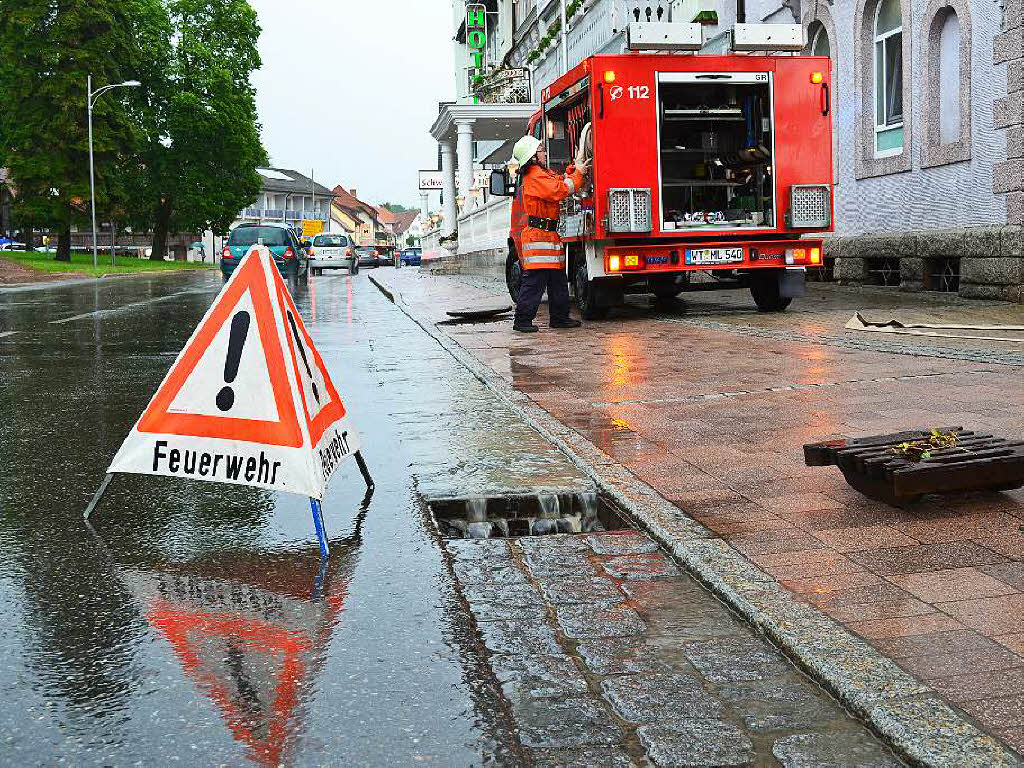 Einiges zu tun hatte die Feuerwehr auch in Bonndorf