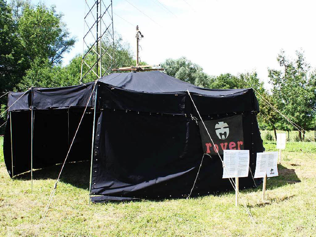 Eines der Zelte