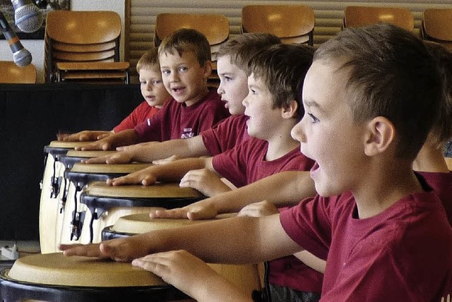 110 Jahre Winzerkapelle Kndringen VorspielnachmittagRhythmuswerkstatt Jugend  | Foto: Brigitte Rssel