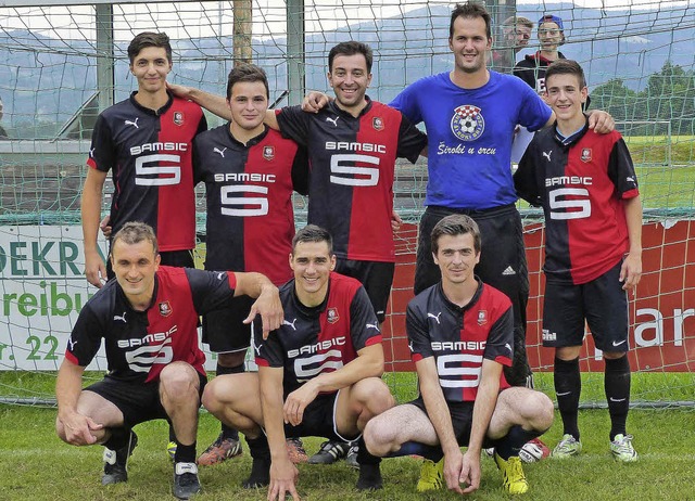 Sieger des 45. Oberrieder Grmpelturniers: Das Team &#8222;Leonardo Bar&#8220;  | Foto: Barbara Odrich-Rees