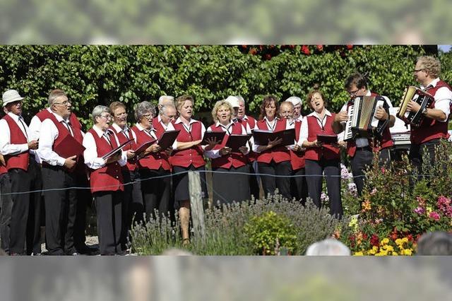 Entspannen in gesanglicher Runde in Grafenhausen