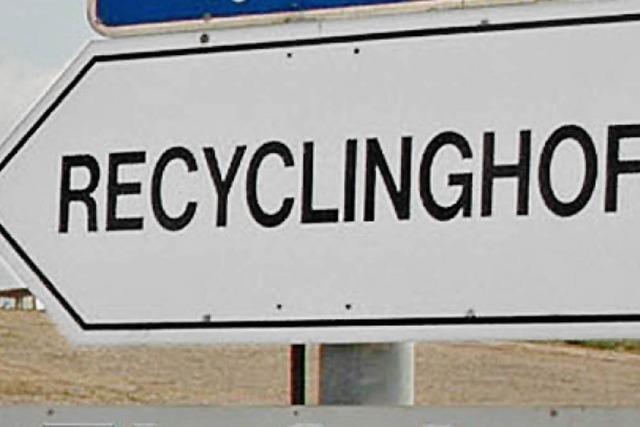 Hoffnung auf eigenen Recyclinghof