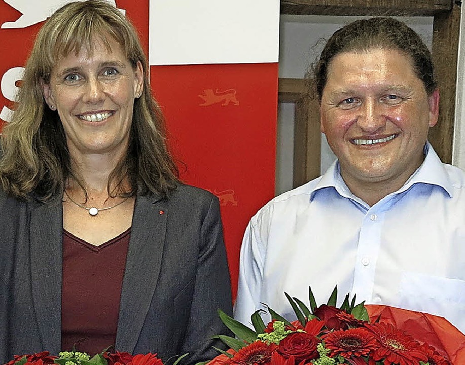 Birte Knnecke will in den Landtag,  Oswald Prucker ist Ersatzkandidat.   | Foto: Dorothee Philipp