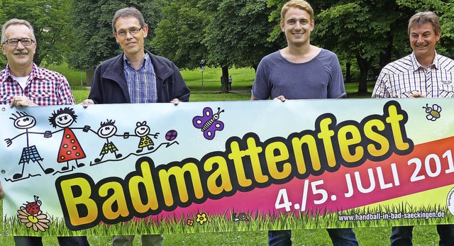 Organisieren das Badmattenfest in Bad ... Stephan Huber und Wolfgang von Sperl   | Foto: Marion Rank