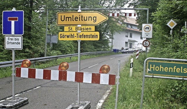 Nichts geht mehr im Albtal ab Hohenfels.  | Foto: MICHAEL KRUG