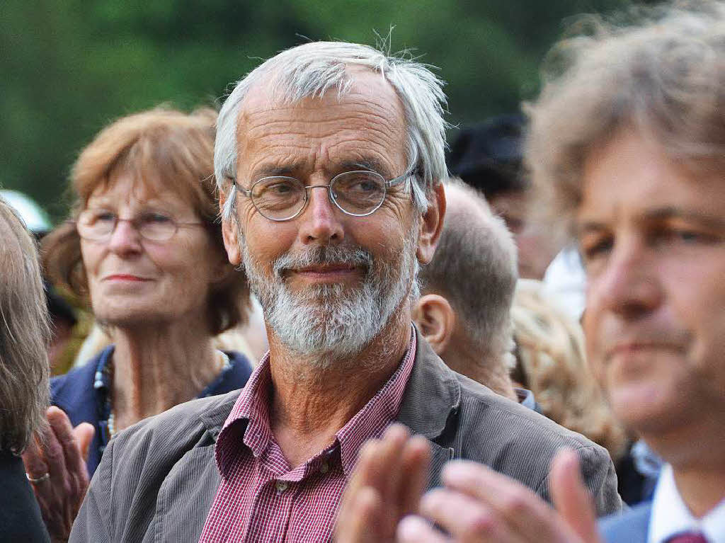 Auch Alexander Heisler, Chef des Freiburger Zeltmusikfestivals, war Gast im Schlosspark.