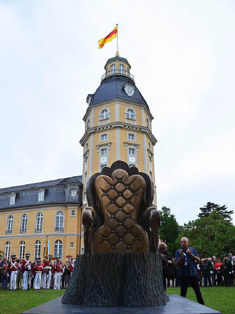 Enthllungsfeier im Karlsruher Schlosspark