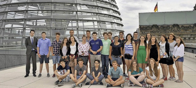 Die Zehntklssler der Realschule Bonndorf genossen ihren Aufenthalt in Berlin.   | Foto: Privat