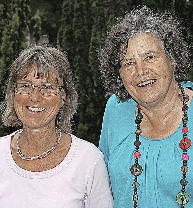 Elke Bischoff und Karin Geiser  | Foto: Julia Trauden