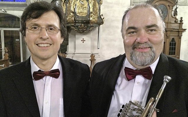 Stephan Ronkov (Orgel)  und  Franz Tr... Orgel von Giuseppe Tartini erklingen.  | Foto: ZVG