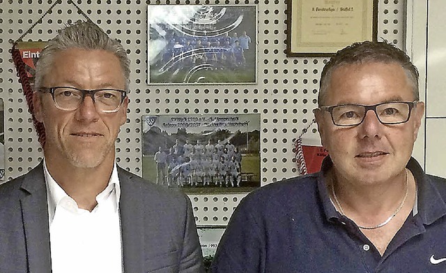Jugendleiter Rolf Ritsche (links), Vorgnger Bernd Grether   | Foto: zVg