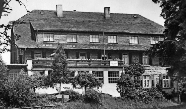 Olga Pastusiak arbeitete im Juni 1945 ...Kurhaus Rothaus&#8220; (Foto um 1940).  | Foto: Zapf