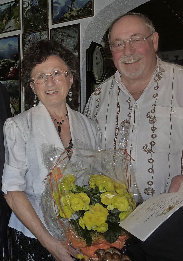 Theresia und Siegfried Eckle feierten goldene Hochzeit.   | Foto: Lauffer