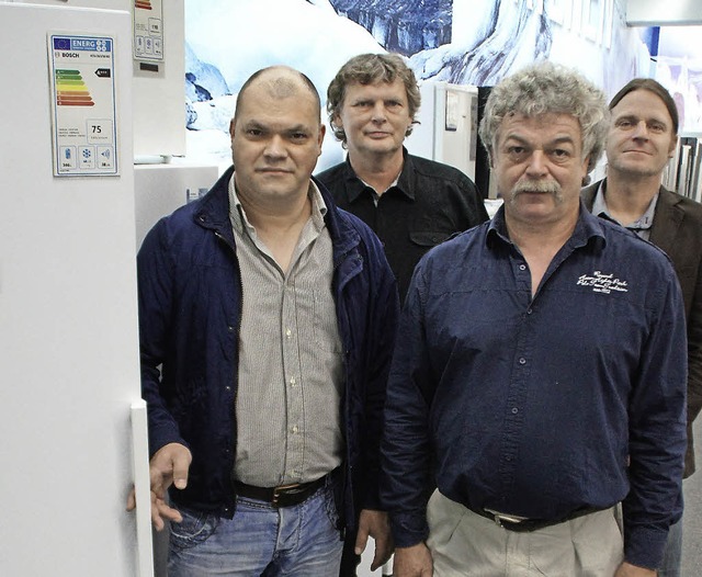 Lrrachs Stromsparhelfer (von links): ...nz, Michael Buchholz und Martin Beier   | Foto: zvg