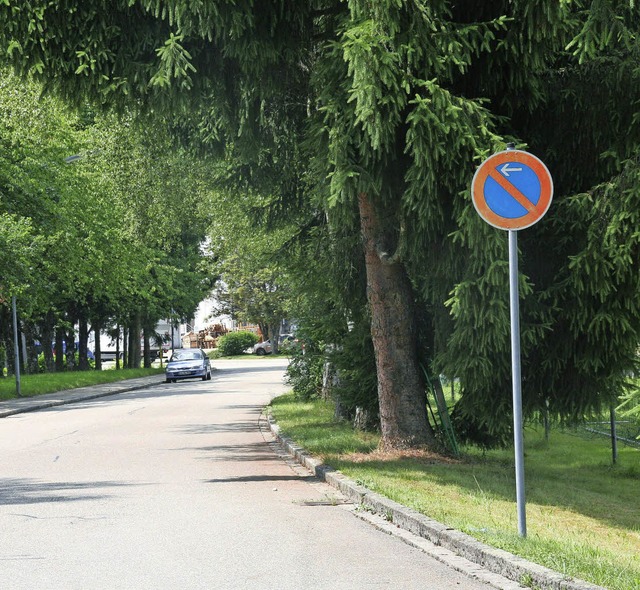 Eine Wochenendregelung frs Halteverbo...Gndenhausen/Hohe-Flum-Strae kommen.   | Foto: Marlies Jung-Knoblich