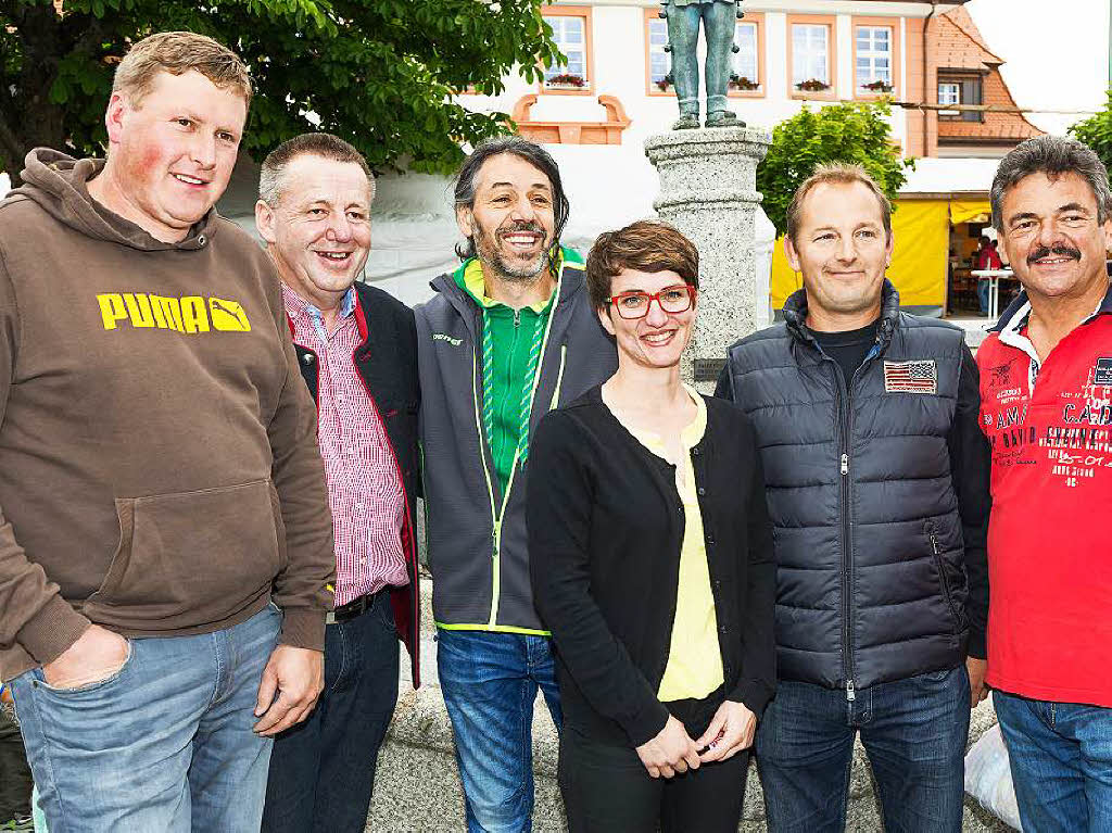 Dorffestausschu (von links): Daniel Stritt, Roland Gut, Ralf Rosa, Marianne Seidler, Peter Fechtig und Peter Baumgrtner