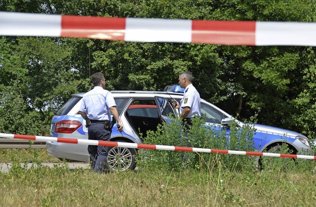 Polizeieinsatz am Tatort im im vergangenen Jahr   | Foto: Babeck-Reinsch