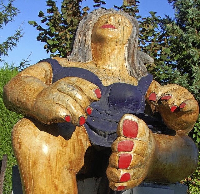 Die Skulptur Biggi &#8211; vor der Beschdigung   | Foto: Archivbild: Herbert Frey