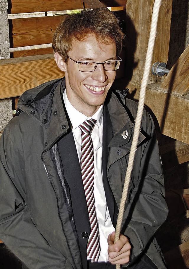 Johannes Lang bediente mit Seilen die Glocken im Turm der Mrkter Kirche.   | Foto: Sedlak