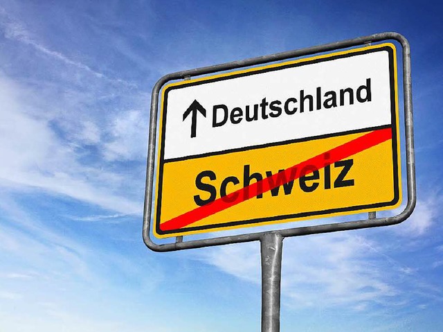 Von der Schweiz nach Deutschland fahre...nossen, um ihre Einkufe zu erledigen. 