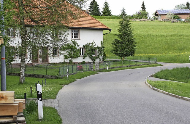 Die L155 bei Bergalingen wird neu gema... einen neuen, 100 Meter langen Gehweg.  | Foto: gerd leutenecker