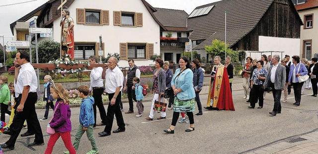 Prozession zum Patrozinium in Niederhausen.   | Foto: Jrgen Schweizer