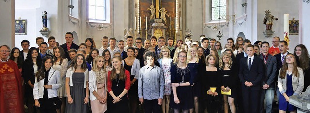 72 Jugendliche feierten ihre Firmung in der Heilig Kreuz Kirche in Sthlingen.   | Foto: Andreas Mahler